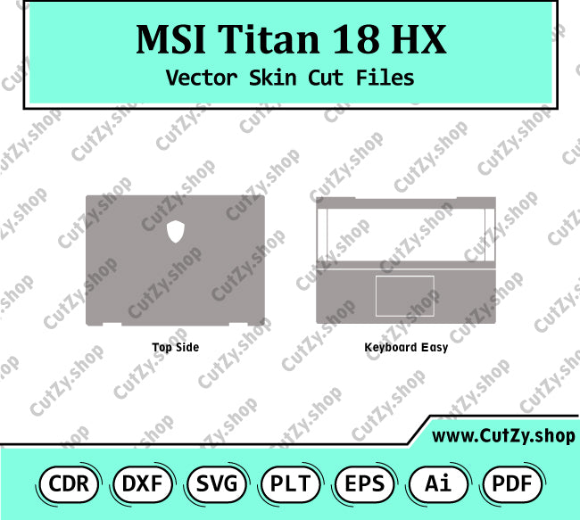 MSI Titan 18 HX Vector Skin Cut Files