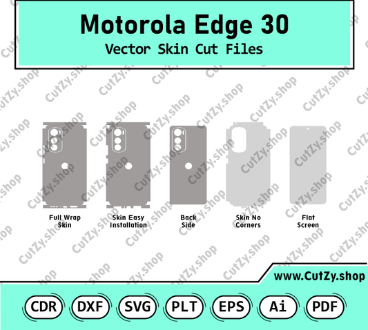 Motorola Edge 30 Vector Skin Cut Files