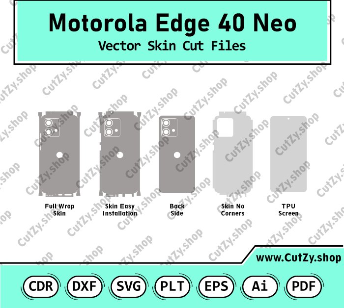 Motorola Edge 40 Neo Vector Skin Cut Files