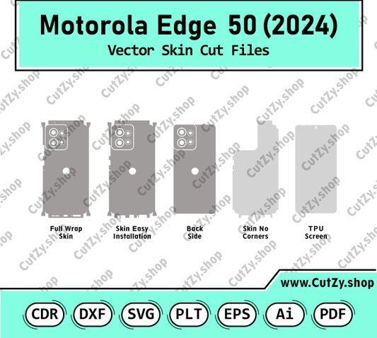 Motorola Edge 50 2024 Vector Skin Cut Files