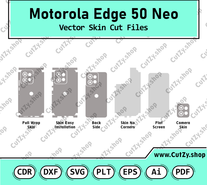 Motorola Edge 50 Neo Vector Skin Cut Files