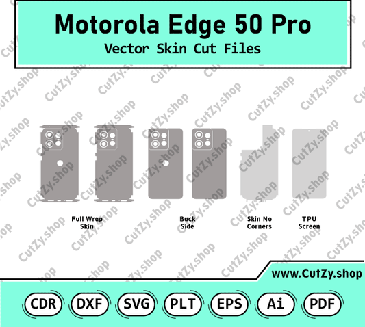 Motorola Edge 50 Pro Vector Skin Cut Files