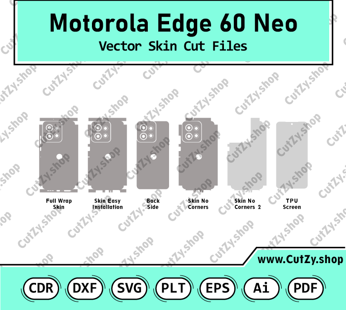 Motorola Edge 60 Neo Vector Skin Cut Files