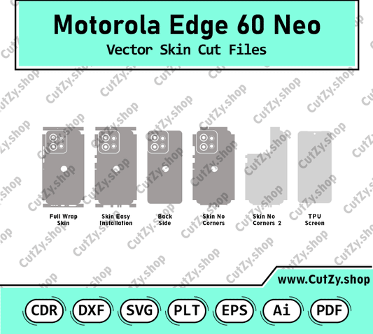 Motorola Edge 60 Neo Vector Skin Cut Files