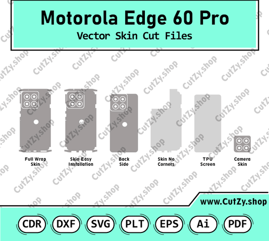Motorola Edge 60 Pro Vector Skin Cut Files