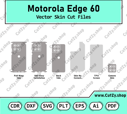 Motorola Edge 60 Vector Skin Cut Files