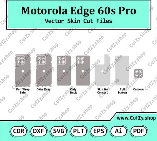Motorola Edge 60s Pro Vector Skin Cut Files