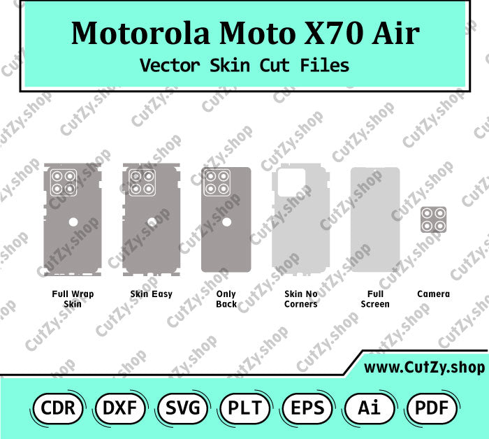 Motorola Moto X70 Air Vector Skin Cut Files