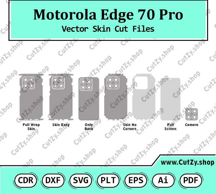 Motorola Edge 70 Pro Vector Skin Cut Files