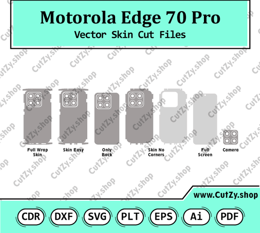 Motorola Edge 70 Pro Vector Skin Cut Files