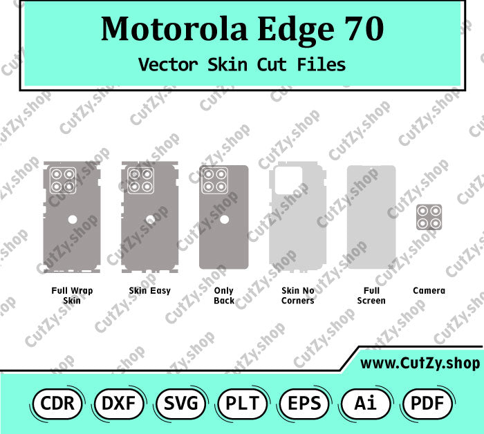 Motorola Edge 70 Vector Skin Cut Files