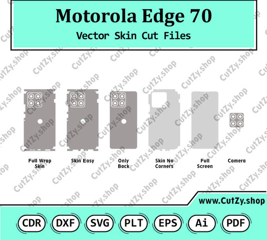 Motorola Edge 70 Vector Skin Cut Files