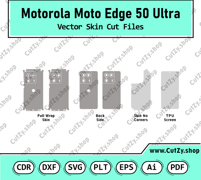 Motorola Moto Edge 50 Ultra Vector Skin Cut Files