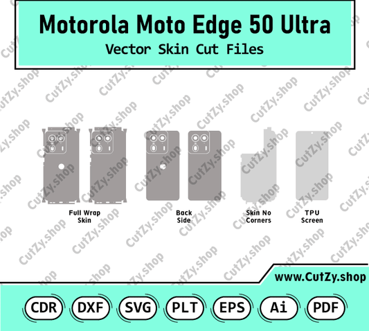 Motorola Moto Edge 50 Ultra Vector Skin Cut Files