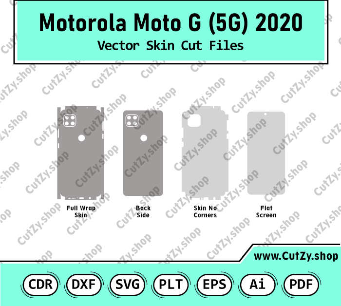 Motorola Moto G 5G 2020 Vector Skin Cut Files