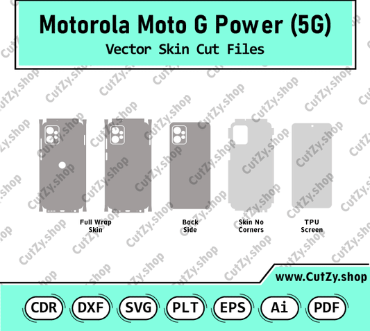 Motorola Moto G Power 5G Vector Skin Cut Files