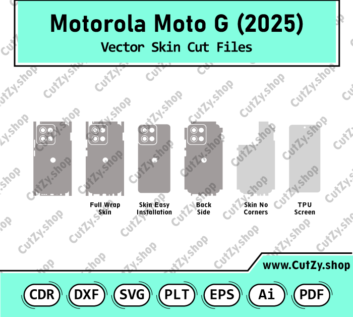 Motorola Moto G (2025) Vector Skin Cut Files