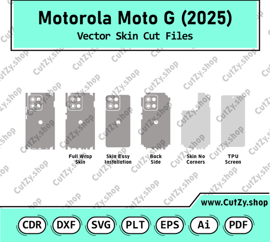 Motorola Moto G (2025) Vector Skin Cut Files