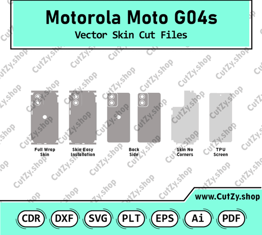 Motorola Moto G04s Vector Skin Cut Files