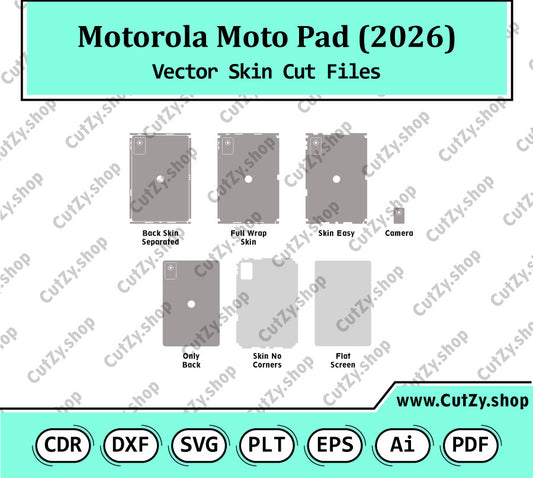 Motorola Moto Pad (2026) Vector Skin Cut Files