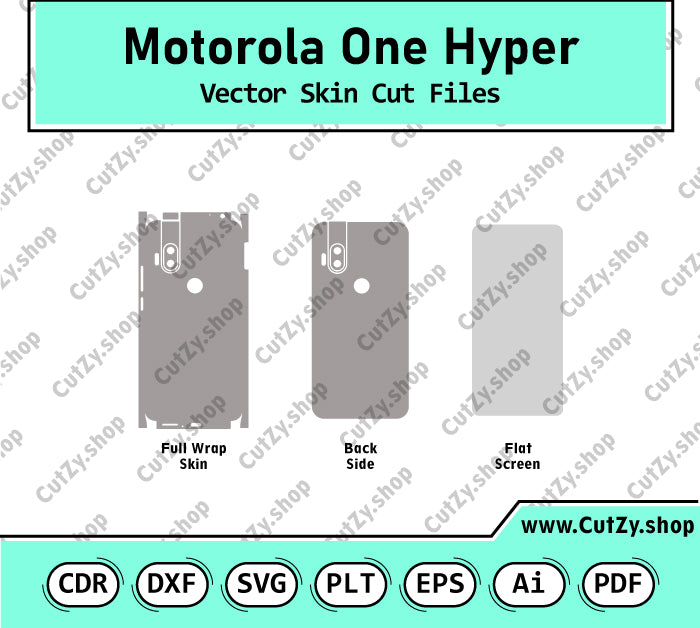 Motorola One Hyper Vector Skin Cut Files