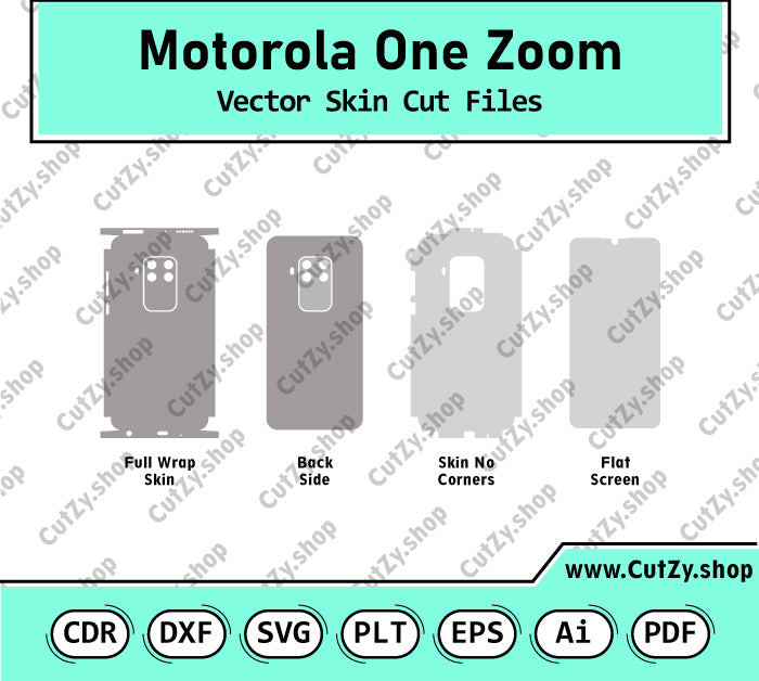 Motorola One Zoom Vector Skin Cut Files