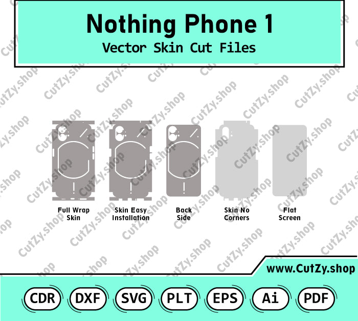 Nothing Phone 1 Vector Skin Cut Files