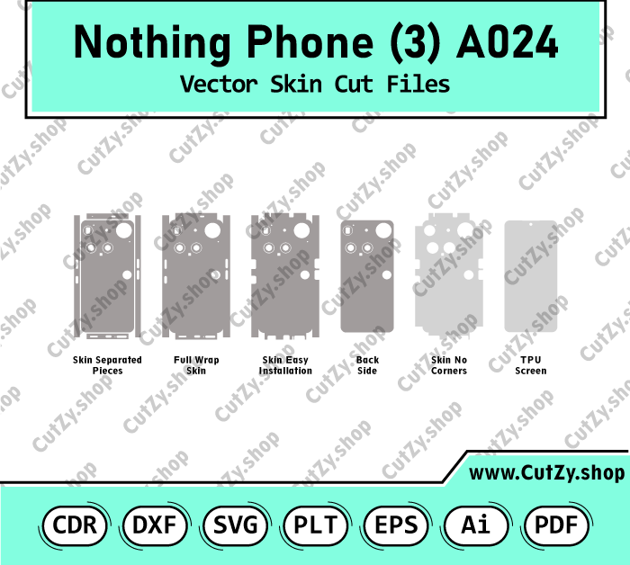 Nothing Phone (3) A024 Vector Skin Cut Files