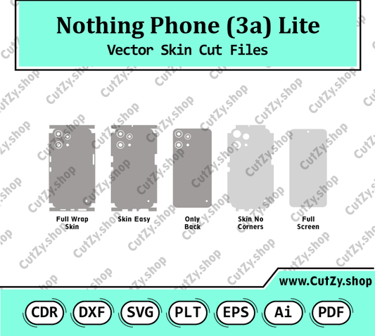 Nothing Phone (3a) Lite Vector Skin Cut Files