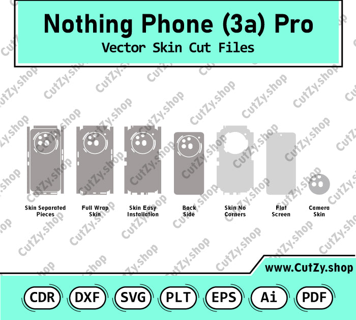 Nothing Phone 3a Pro Vector Skin Cut Files