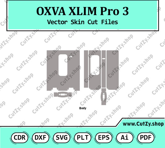 OXVA XLIM Pro 3 Vector Skin Cut Files