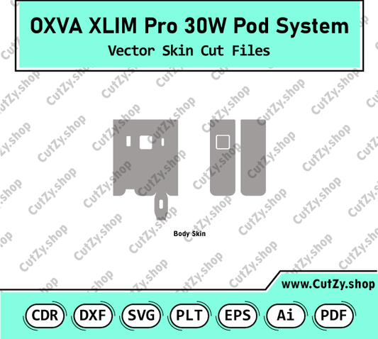 OXVA Xlim Pro 30W Pod System Vector Skin Cut Files