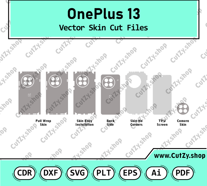 OnePlus 13 Vector Skin Cut Files