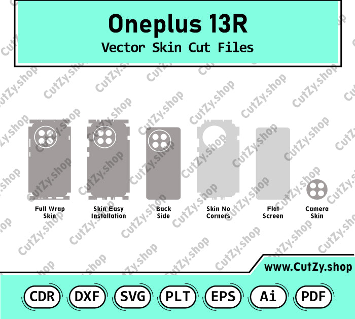 Oneplus 13R Vector Skin Cut Files
