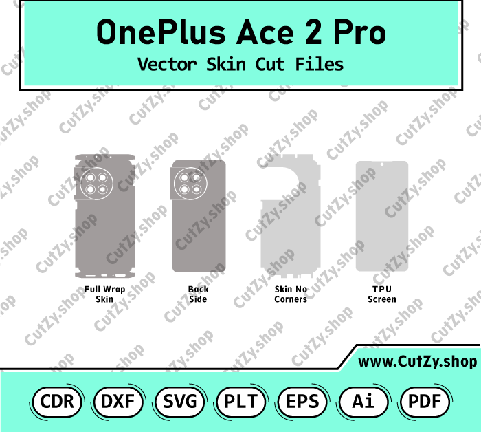 OnePlus Ace 2 Pro Vector Skin Cut Files
