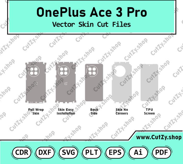 OnePlus Ace 3 Pro Vector Skin Cut Files