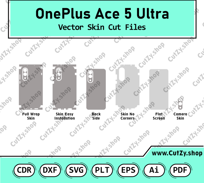 OnePlus Ace 5 Ultra Vector Skin Cut Files