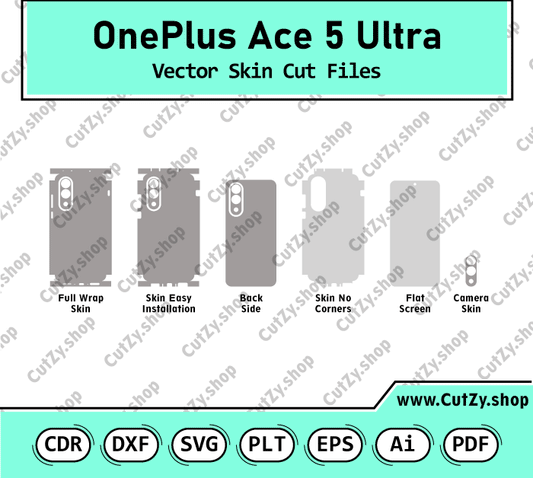 OnePlus Ace 5 Ultra Vector Skin Cut Files