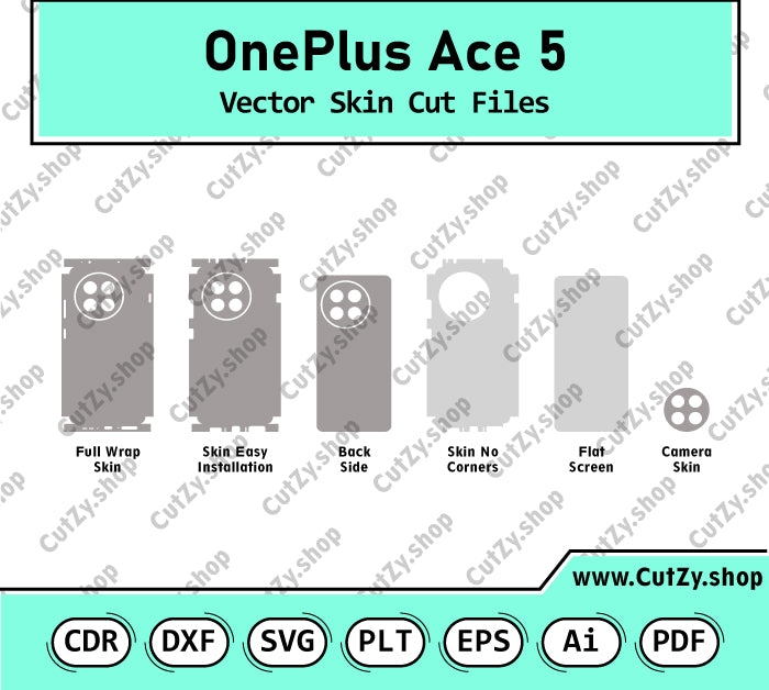 OnePlus Ace 5 Vector Skin Cut Files