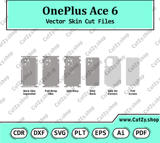 OnePlus Ace 6 Vector Skin Cut Files