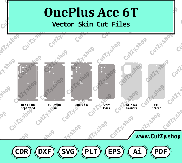 OnePlus Ace 6T Vector Skin Cut Files