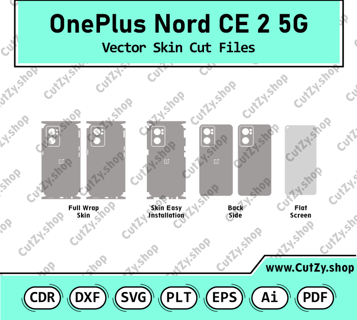 OnePlus Nord CE 2 5G Vector Skin Cut Files