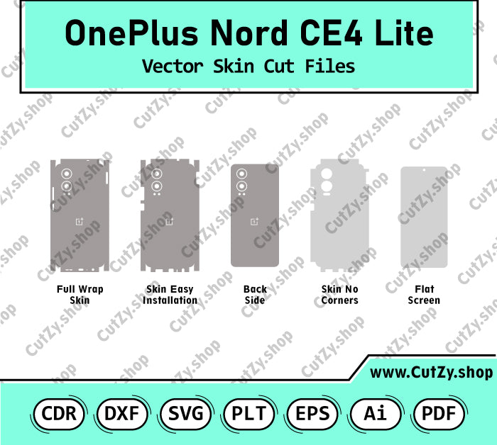 OnePlus Nord CE4 Lite Vector Skin Cut Files