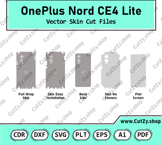 OnePlus Nord CE4 Lite Vector Skin Cut Files