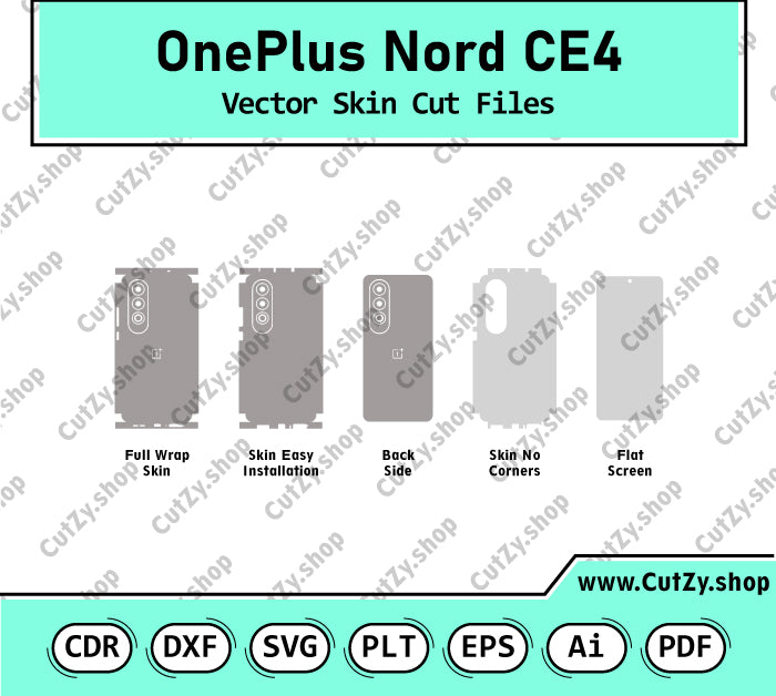 OnePlus Nord CE4 Vector Skin Cut Files