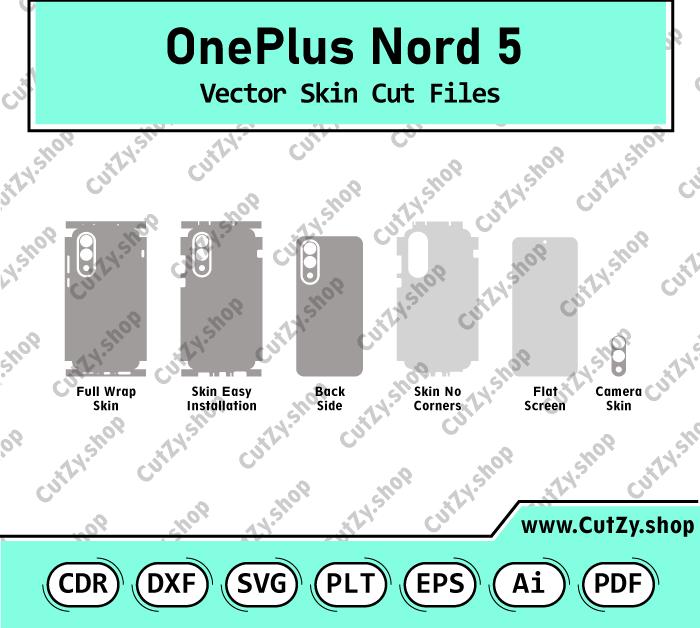 OnePlus Nord 5 Vector Skin Cut Files