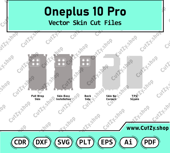 Oneplus 10 Pro Vector Skin Cut Files