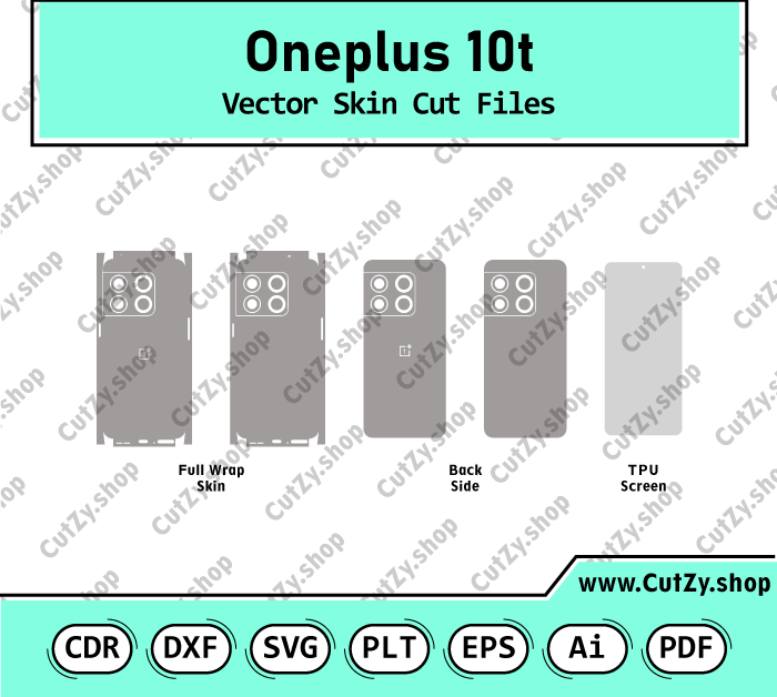 Oneplus 10t Vector Skin Cut Files