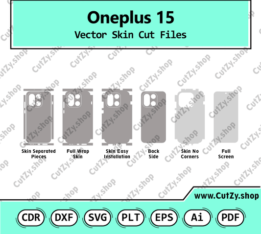 Oneplus 15 Vector Skin Cut Files