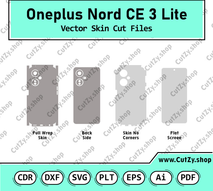 Oneplus Nord CE 3 Lite Vector Skin Cut Files